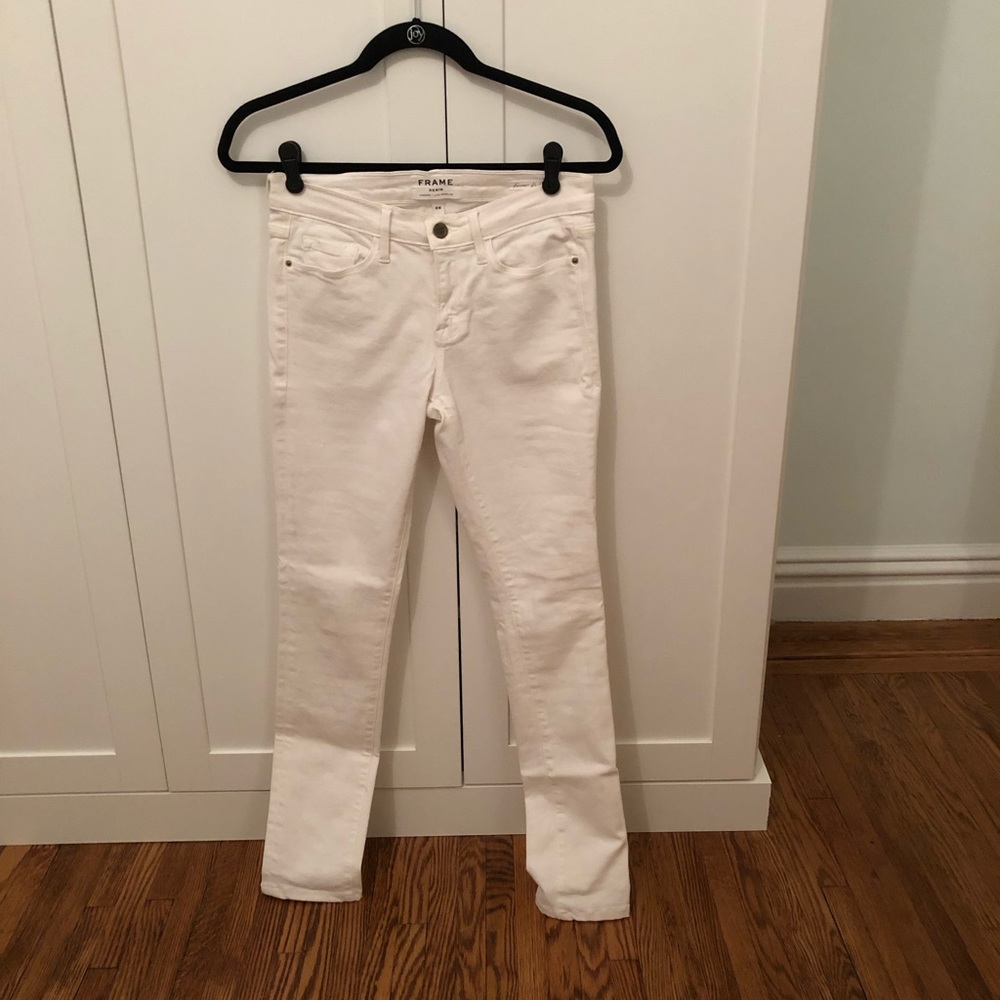 Frame White Denim Jeans